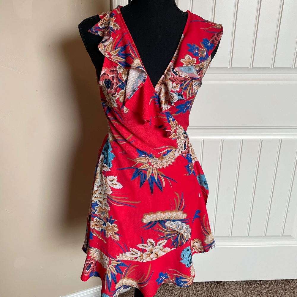 Engerla wrap mini dress